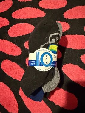 Boys' No-Show Sock Pack - Black, Gray, Blue, 8 pair